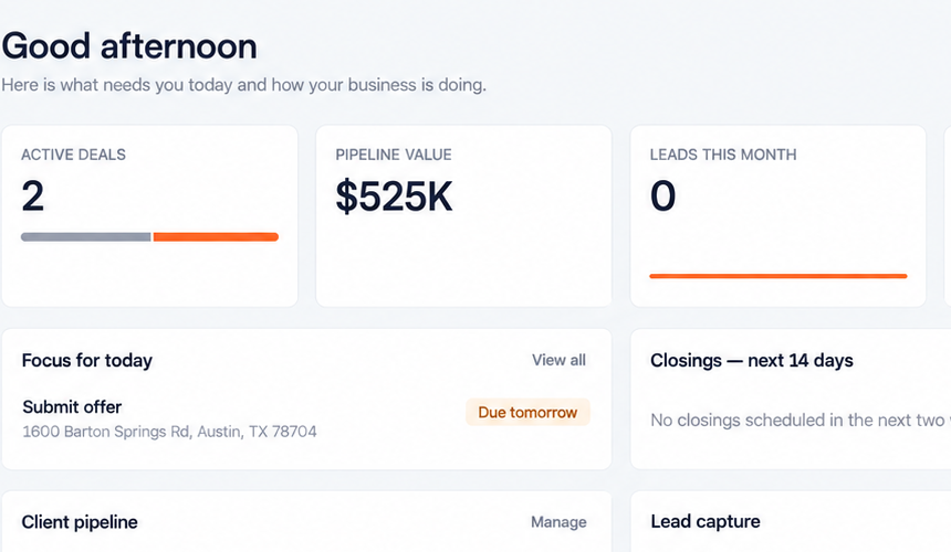 Home3 PRO overview dashboard